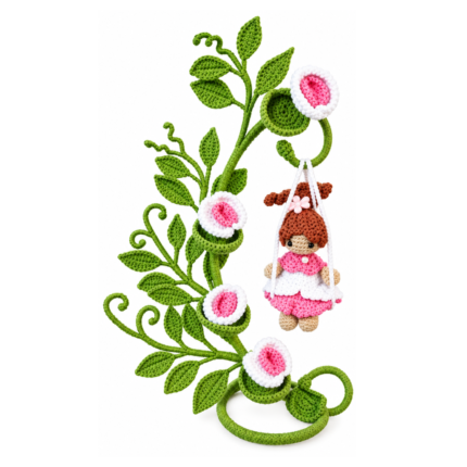 🌸Floral Swing Doll